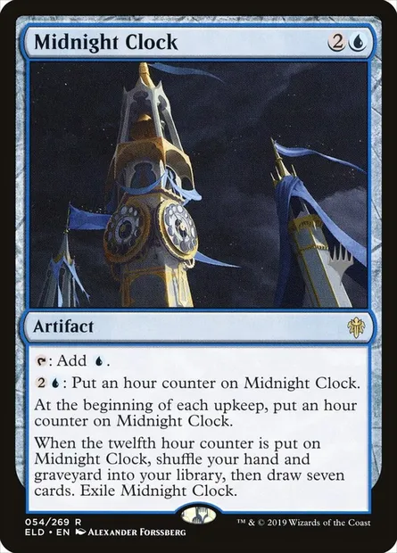 Midnight Clock, Magic card PELD 54p — Throne of Eldraine Promos set