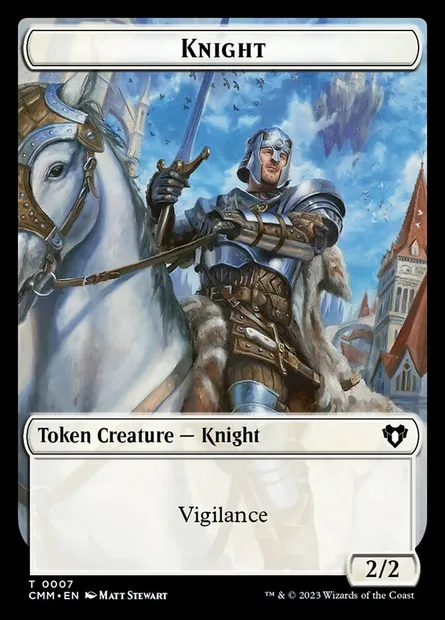 Knight, Magic card TCMM 7 — Commander Masters Tokens set
