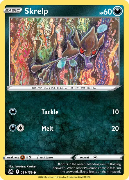 Skrelp, Pokémon card CRZ 081 — Crown Zenith set