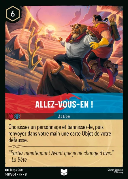 Allez-vous-en !, carte Disney Lorcana CH8-148 — extension Le Règne de Jafar