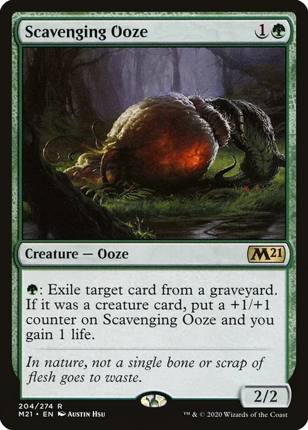 Scavenging Ooze, Magic card M21 204 — Core Set 2021 set