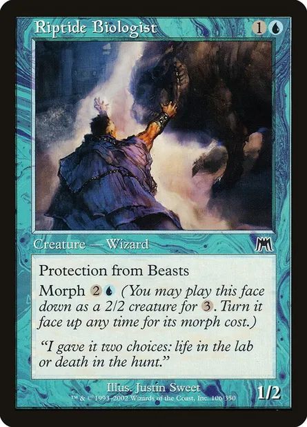 Riptide Biologist, Magic card ONS 106 — Onslaught set