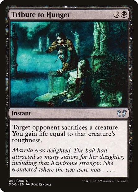 Hommage à la faim, carte Magic DDQ 65 — extension Duel Decks: Blessed vs. Cursed