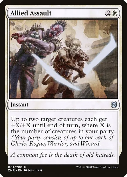 Allied Assault, Magic card ZNR 1 — Zendikar Rising set