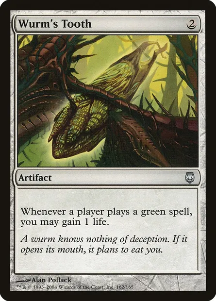 Wurm's Tooth, Magic card DST 162 — Darksteel set