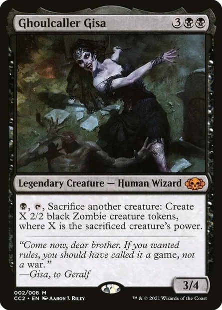 Ghoulcaller Gisa, Magic card CC2 2 — Commander Collection: Black set