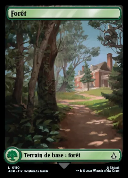 Forêt, carte Magic ACR 110 — extension Assassin's Creed