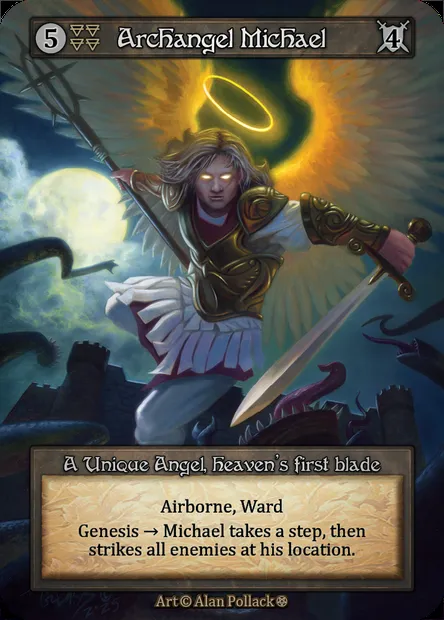 Archangel Michael, Sorcery card GOT 022 — Gothic set