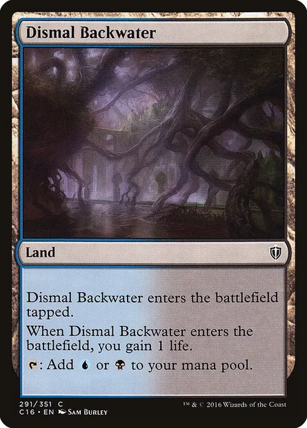 Dismal Backwater, Magic card C16 291 — Commander 2016 set