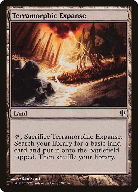 Terramorphic Expanse, Magic card C13 328 — Commander 2013 set