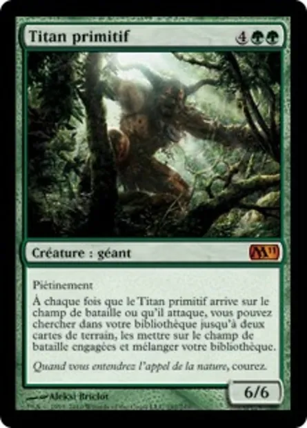 Titan primitif, carte Magic M11 192 — extension Magic 2011