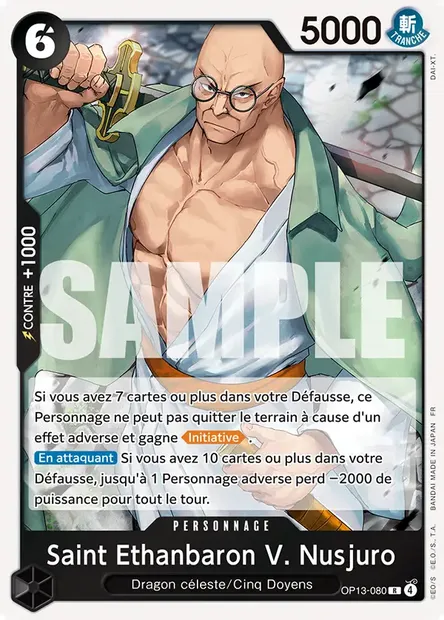 Saint Ethanbaron V. Nusjuro, carte One Piece OP13-080 — extension SUCCESSEURS