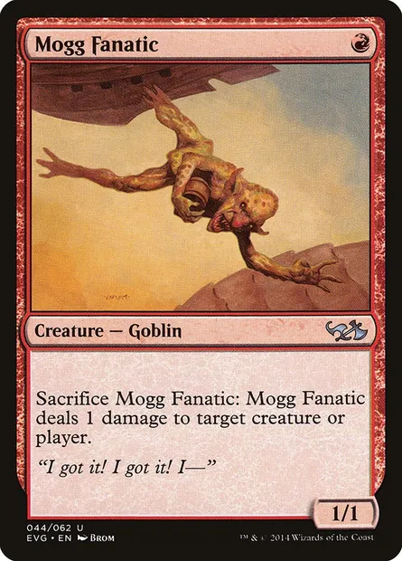 Mogg Fanatic, Magic card EVG 44 — Duel Decks Anthology: Elves vs. Goblins set