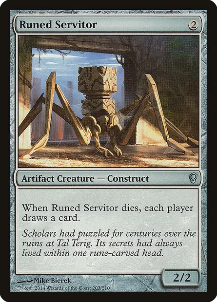 Runed Servitor, Magic card CNS 203 — Conspiracy set
