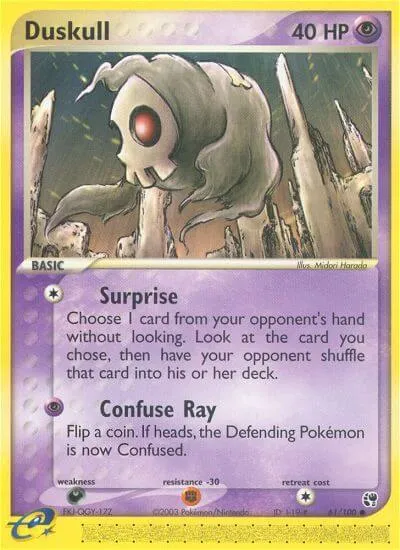 Duskull, Pokémon card SS 61 — Sandstorm set