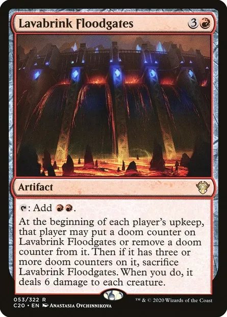 Lavabrink Floodgates, Magic card C20 53 — Commander 2020 set