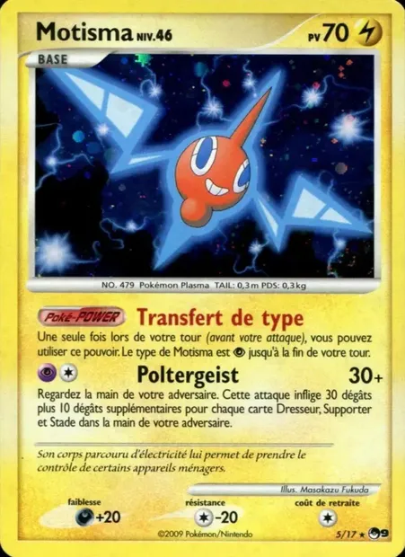 Motisma, carte Pokémon P9 5 — extension POP Série 9