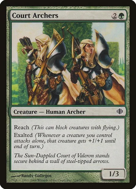 Court Archers, Magic card ALA 126 — Shards of Alara set