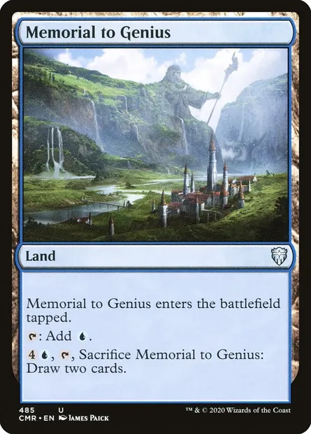 Memorial to Genius, Magic card CMR 485 — Commander Legends set