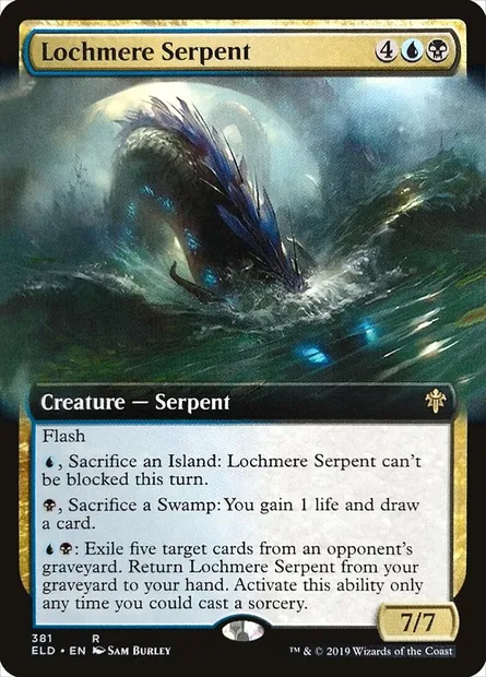 Lochmere Serpent, Magic card ELD 381 — Throne of Eldraine set