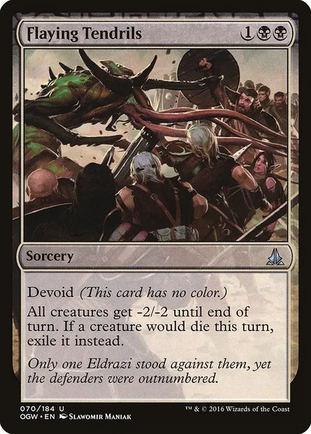 Flaying Tendrils, Magic card OGW 70 — Oath of the Gatewatch set