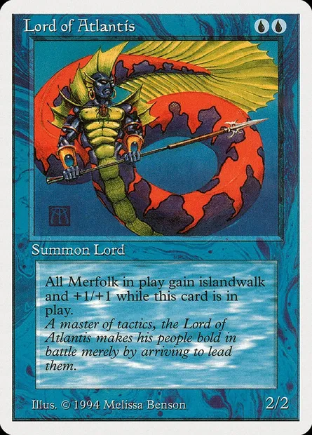 Seigneur de l'Atlantide, carte Magic SUM 64 — extension Summer Magic / Edgar