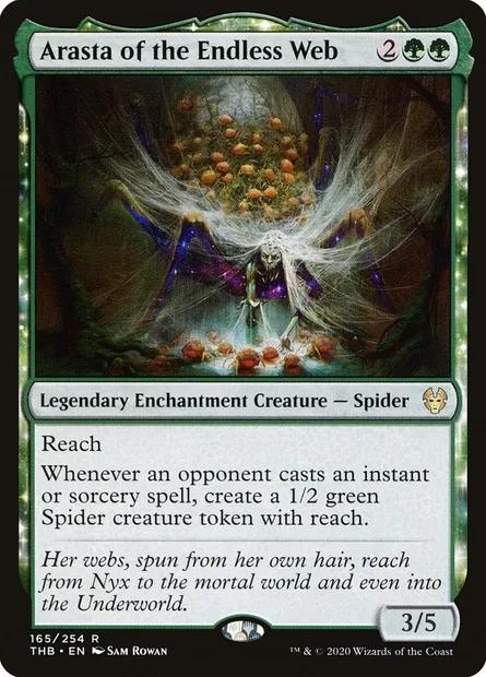 Arasta of the Endless Web, Magic card THB 165 — Theros Beyond Death set