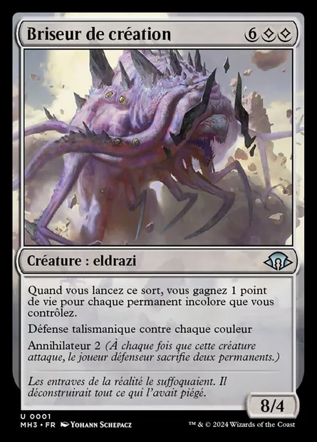 Briseur de création, carte Magic MH3 1 — extension Modern Horizons 3