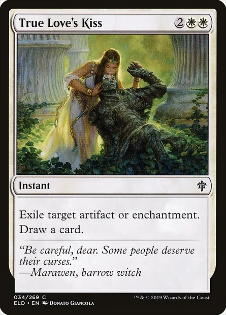 True Love's Kiss, Magic card ELD 34 — Throne of Eldraine set