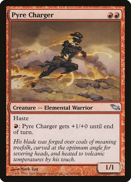 Pyre Charger, Magic card SHM 103 — Shadowmoor set