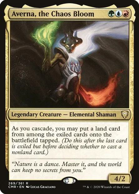 Averna, the Chaos Bloom, Magic card CMR 269 — Commander Legends set