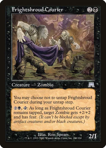 Messager craintesuaire, carte Magic ONS 149 — extension Carnage