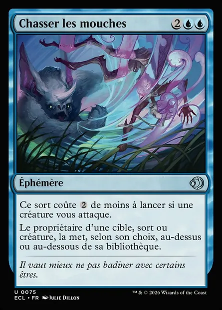 Chasser les mouches, carte Magic ECL 75 — extension Lorwyn Eclipsed