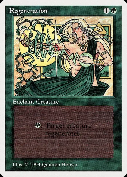 Regeneration, Magic card SUM 213 — Summer Magic / Edgar set