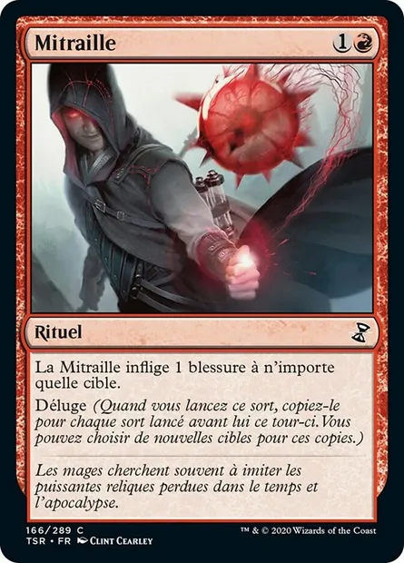 Mitraille, carte Magic TSR 166 — extension Spirale Temporelle Remastered