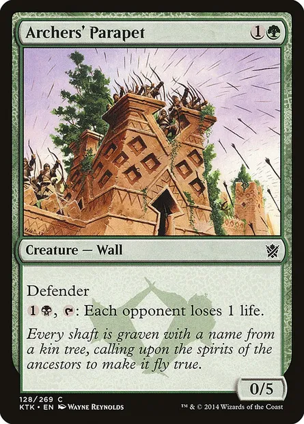 Archers' Parapet, Magic card KTK 128 — Khans of Tarkir set