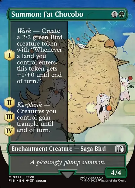 Summon: Fat Chocobo, Magic card FIN 371 — Final Fantasy set