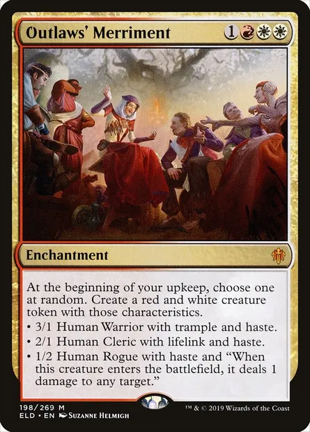 Outlaws' Merriment, Magic card ELD 198 — Throne of Eldraine set