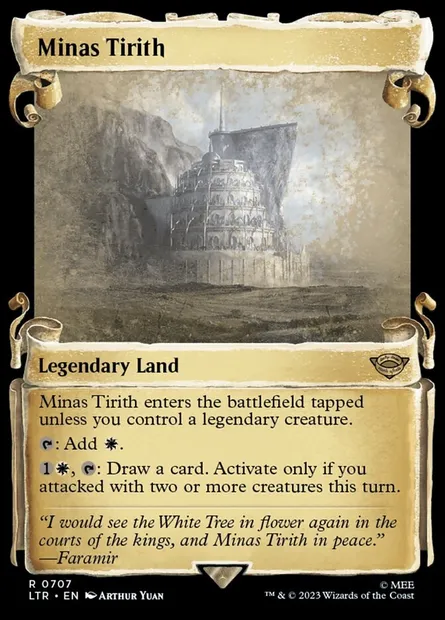 Minas Tirith, carte Magic LTR 707 — extension Le Seigneur des Anneaux : chroniques de la Terre du Milieu