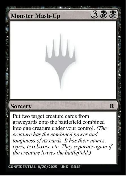 Monster Mash-Up, Magic card UNK RB15 — Unknown Event set