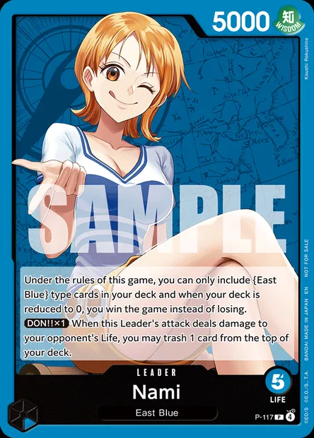 Nami, One Piece card P-117 — Promotion card set