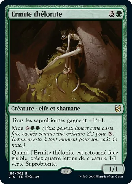 Ermite thélonite, carte Magic C19 184 — extension Commander 2019
