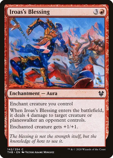 Iroas's Blessing, Magic card THB 142 — Theros Beyond Death set