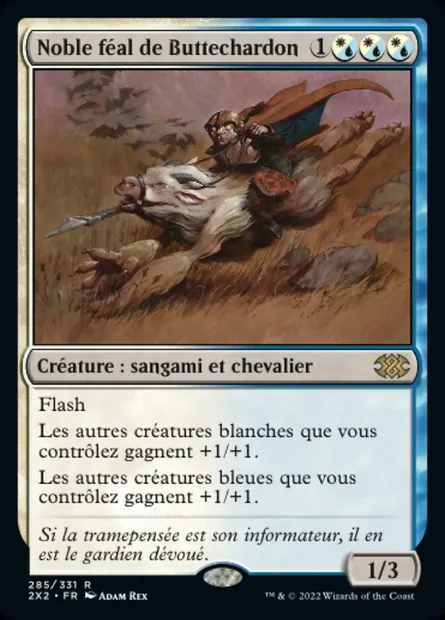 Noble féal de Buttechardon, carte Magic 2X2 285 — extension Double Masters 2022