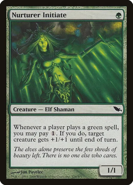 Nurturer Initiate, Magic card SHM 124 — Shadowmoor set