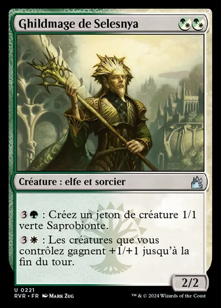 Ghildmage de Selesnya, carte Magic RVR 221 — extension Ravnica Remastered