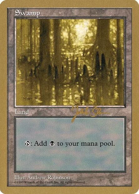 Swamp, Magic card WC97 js438 — World Championship Decks 1997 set