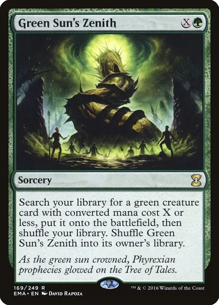 Zénith de Vertsoleil, carte Magic EMA 169 — extension Eternal Masters