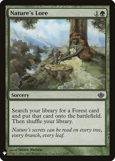 Nature's Lore, Magic card PLST DDD-17 — The List set