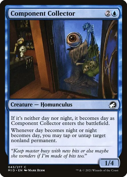 Component Collector, Magic card MID 43 — Innistrad: Midnight Hunt set
